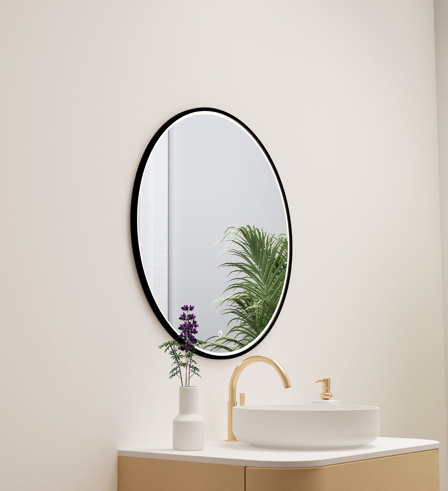 Serenia Luno Mirror with Integrated LED Lighting - ROVALUX