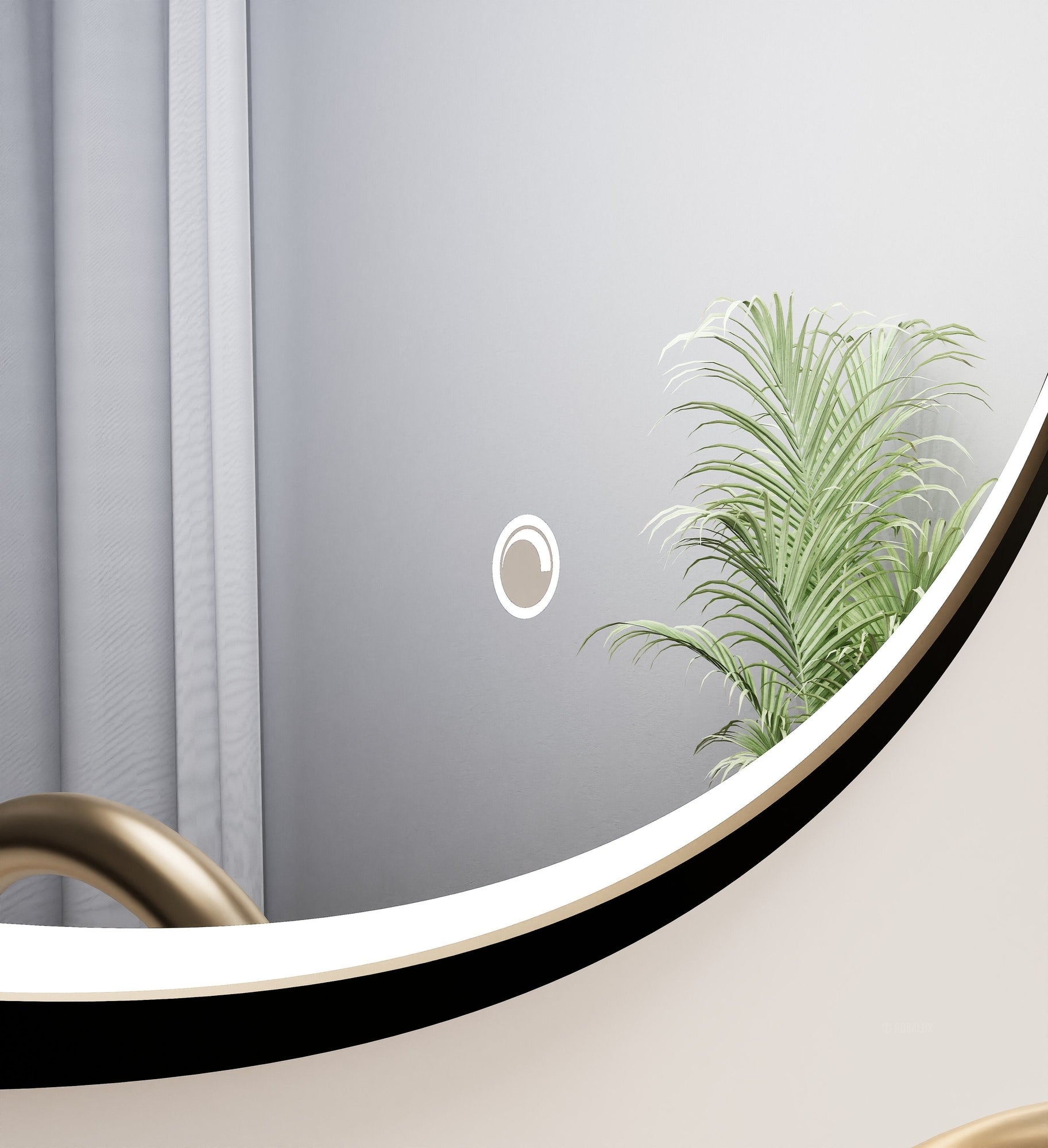 Serenia Luno Mirror with Integrated LED Lighting - ROVALUX