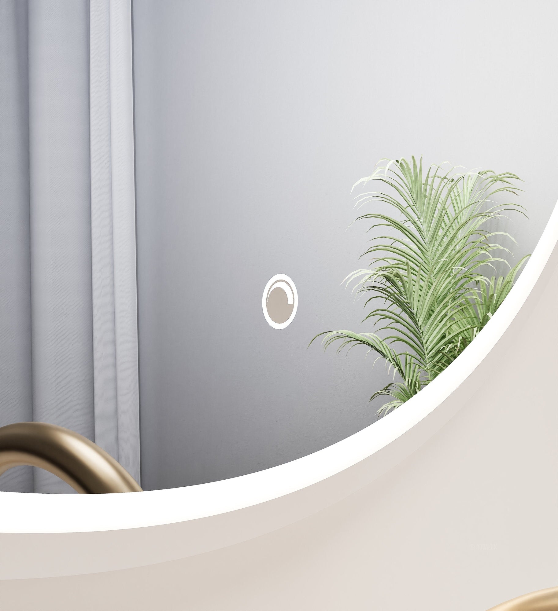Serenia Luno Mirror with Integrated LED Lighting - ROVALUX