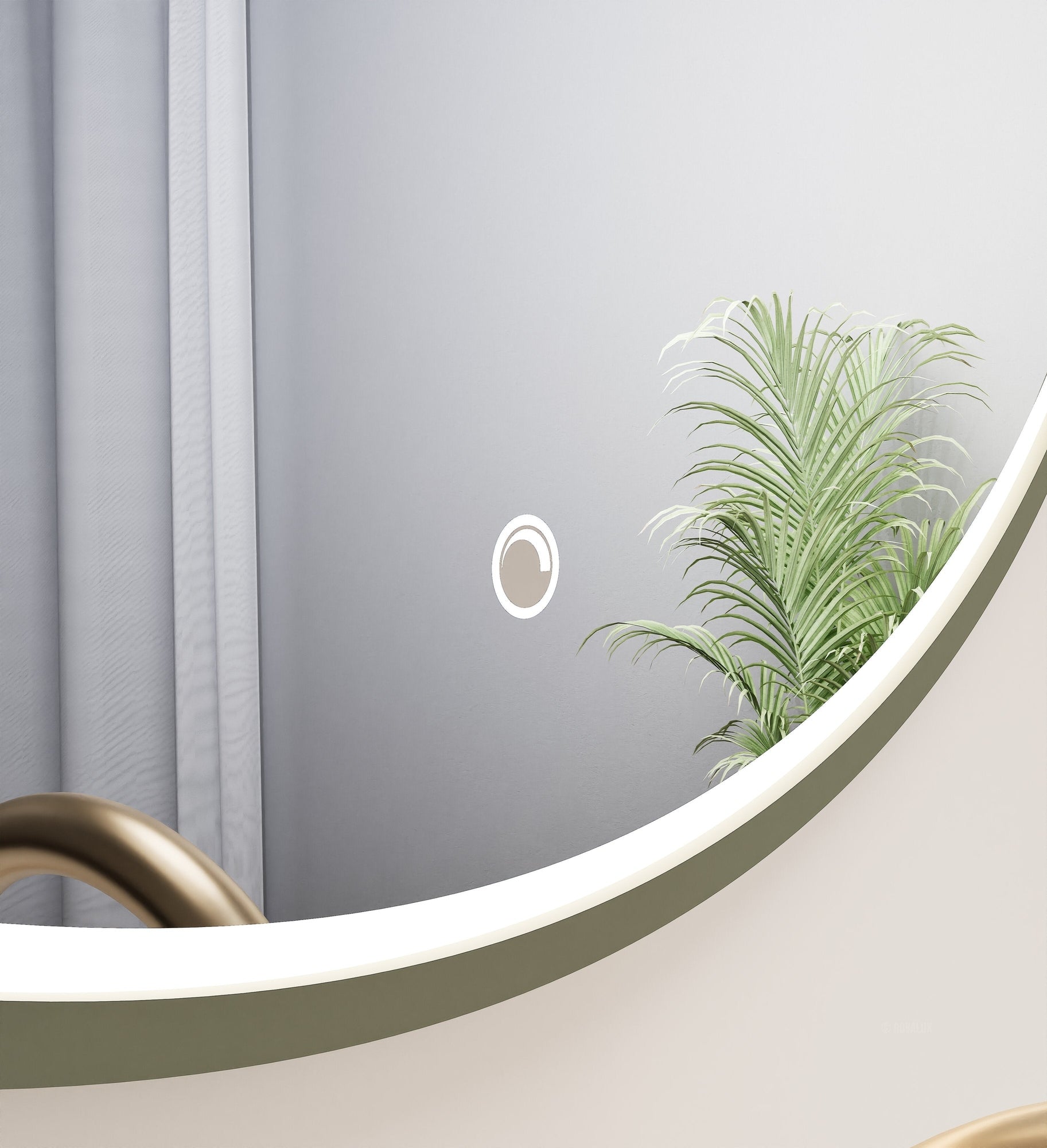 Serenia Luno Mirror with Integrated LED Lighting - ROVALUX