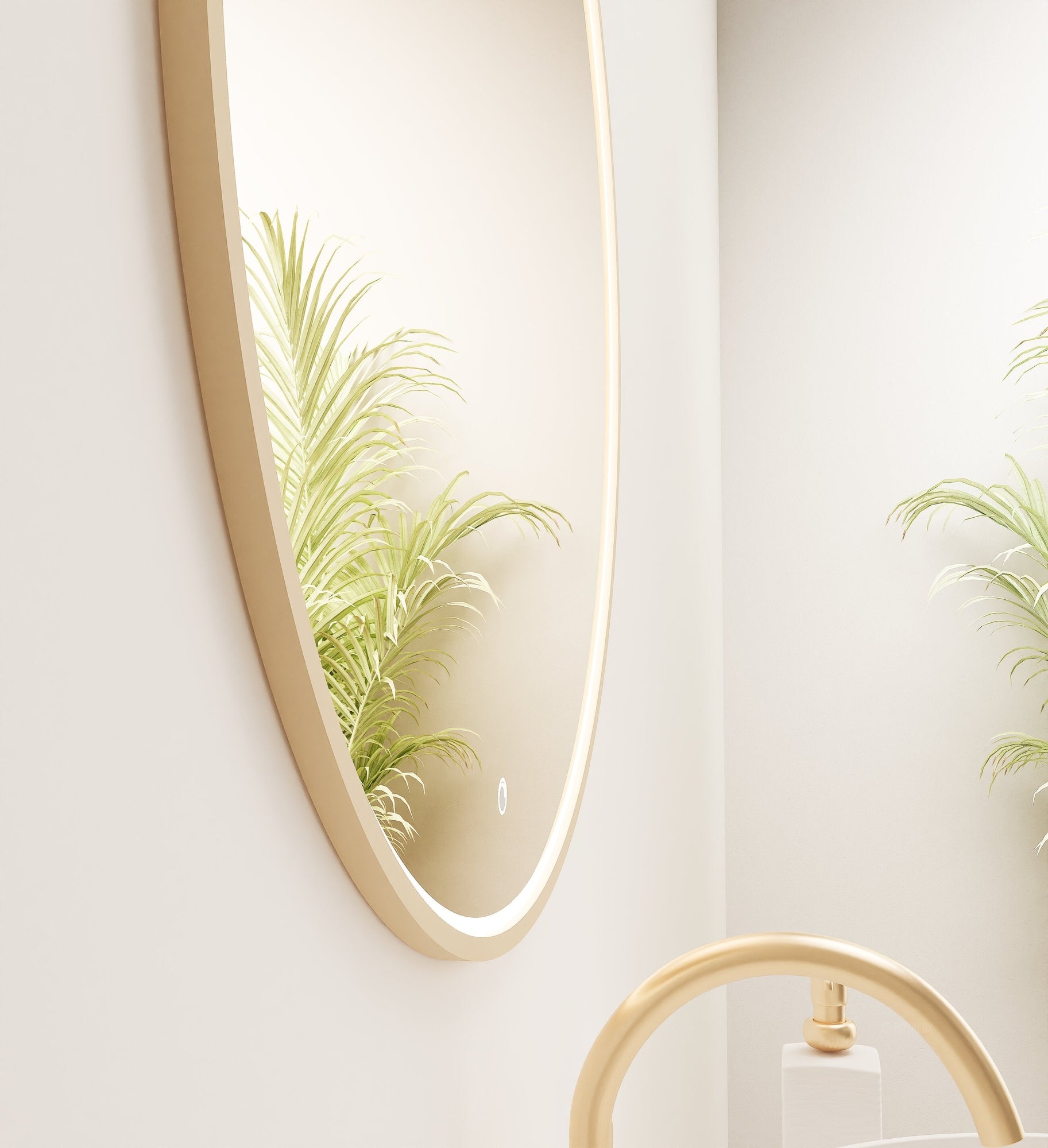 Serenia Luno Mirror with Integrated LED Lighting - ROVALUX