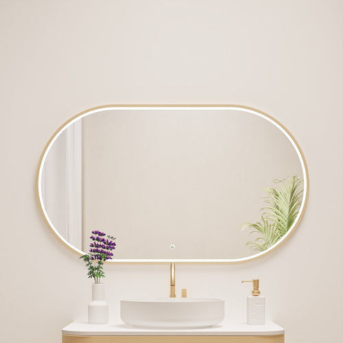 Serenia Ova Mirror with Integrated LED Lighting - ROVALUX