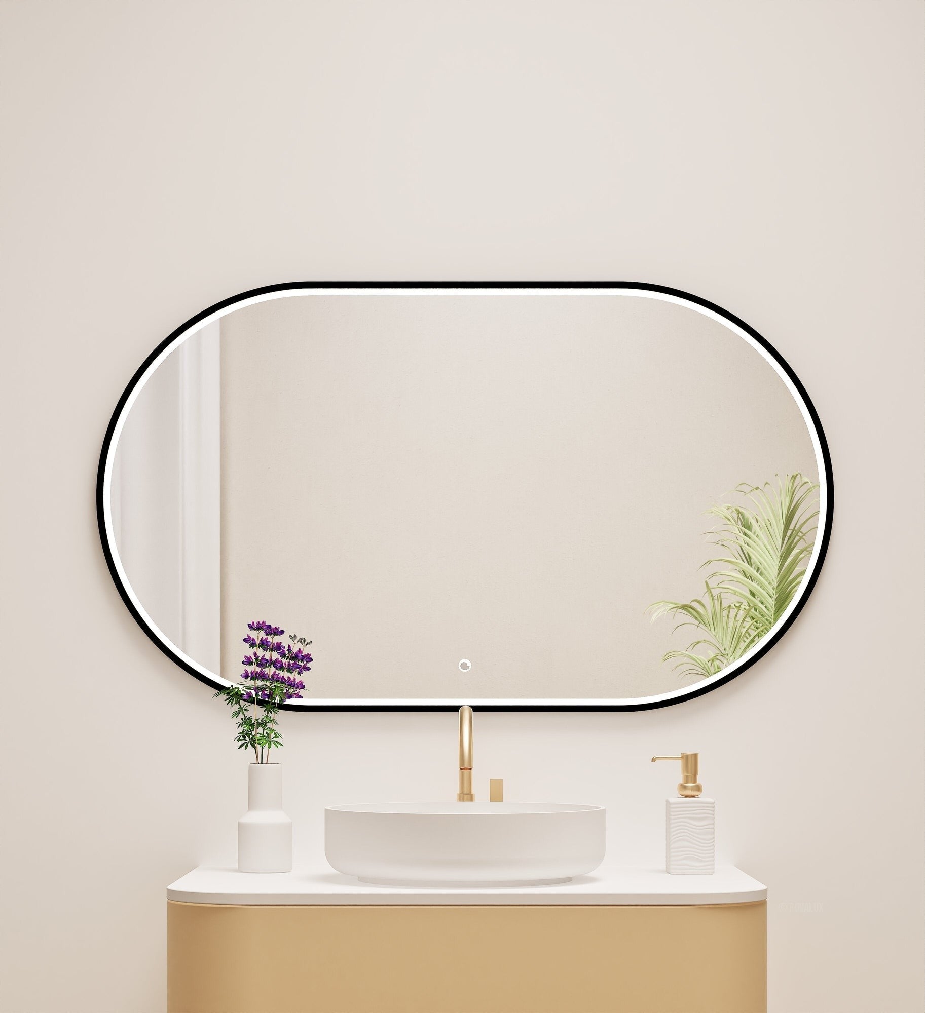 Serenia Ova Mirror with Integrated LED Lighting - ROVALUX