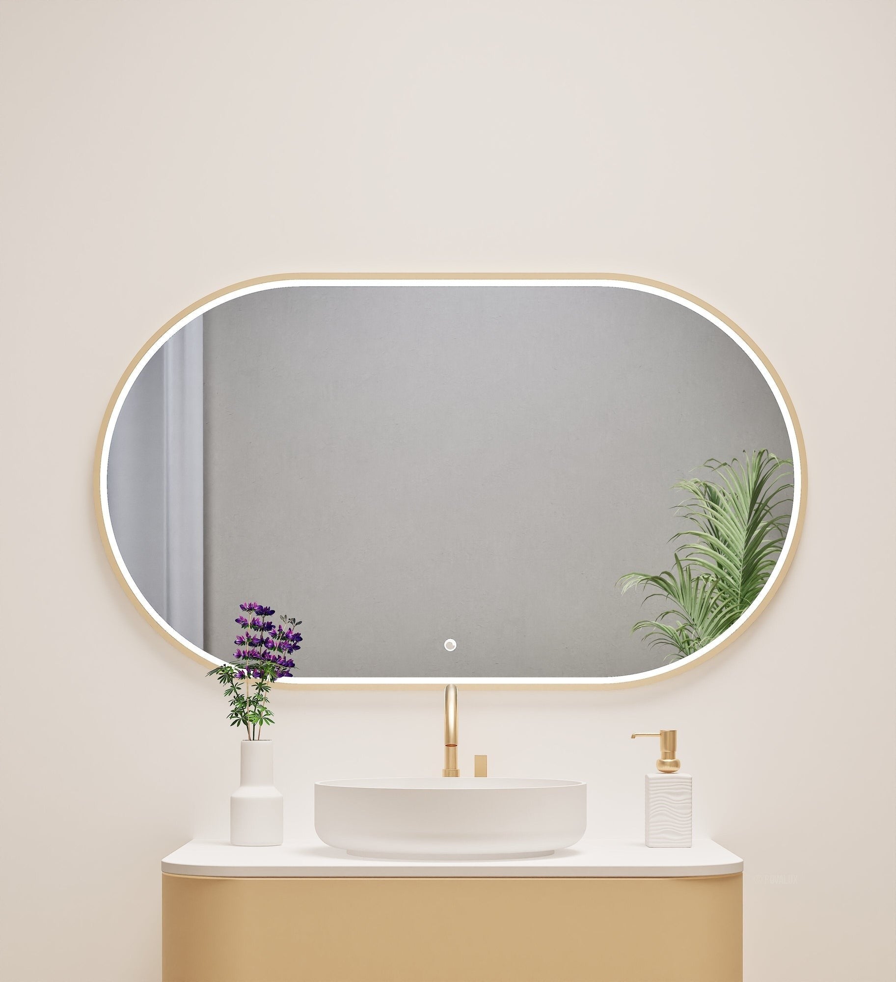 Serenia Ova Mirror with Integrated LED Lighting - ROVALUX