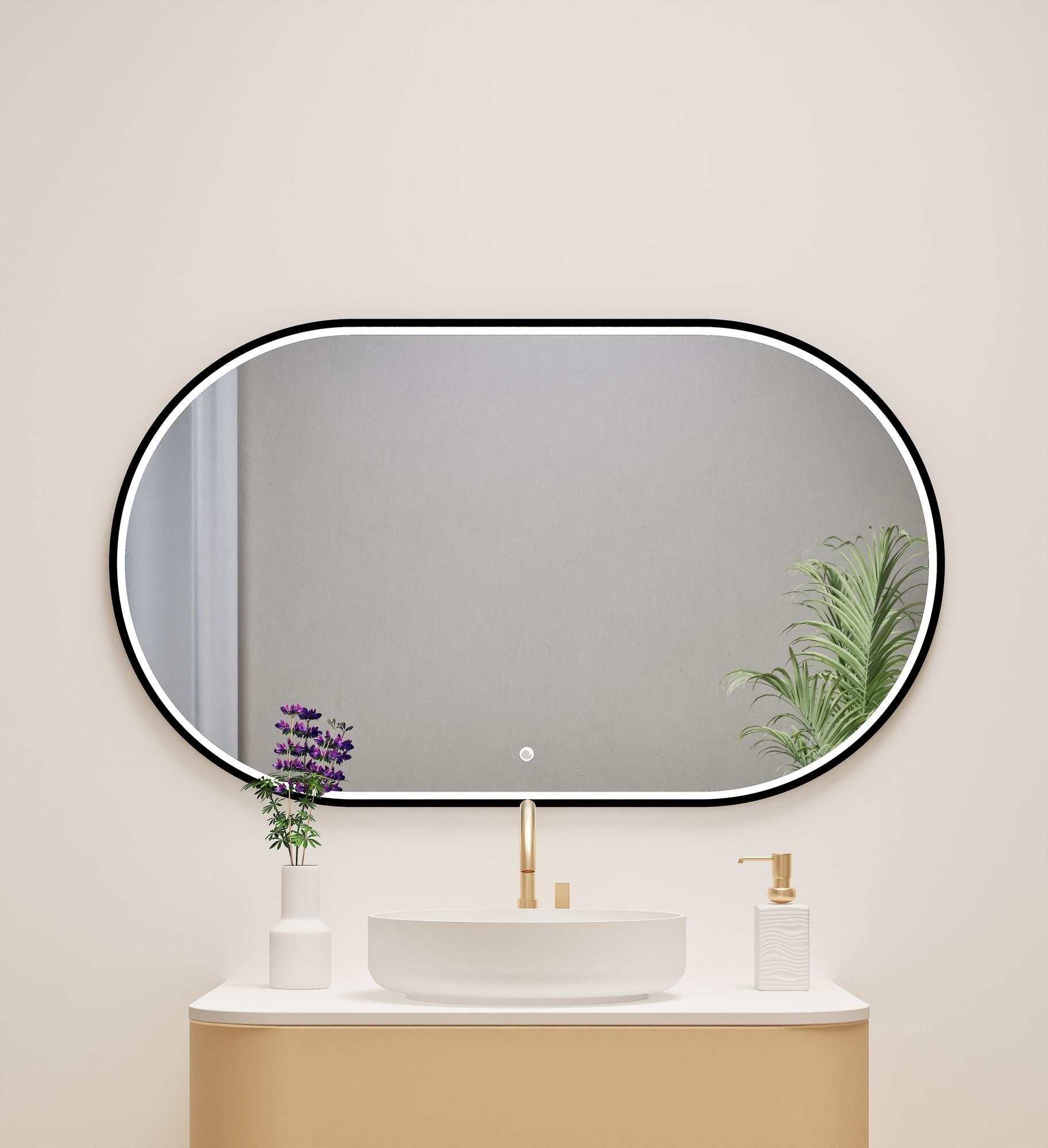 Serenia Ova Mirror with Integrated LED Lighting - ROVALUX
