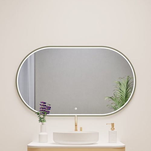 Serenia Ova Mirror with Integrated LED Lighting - ROVALUX