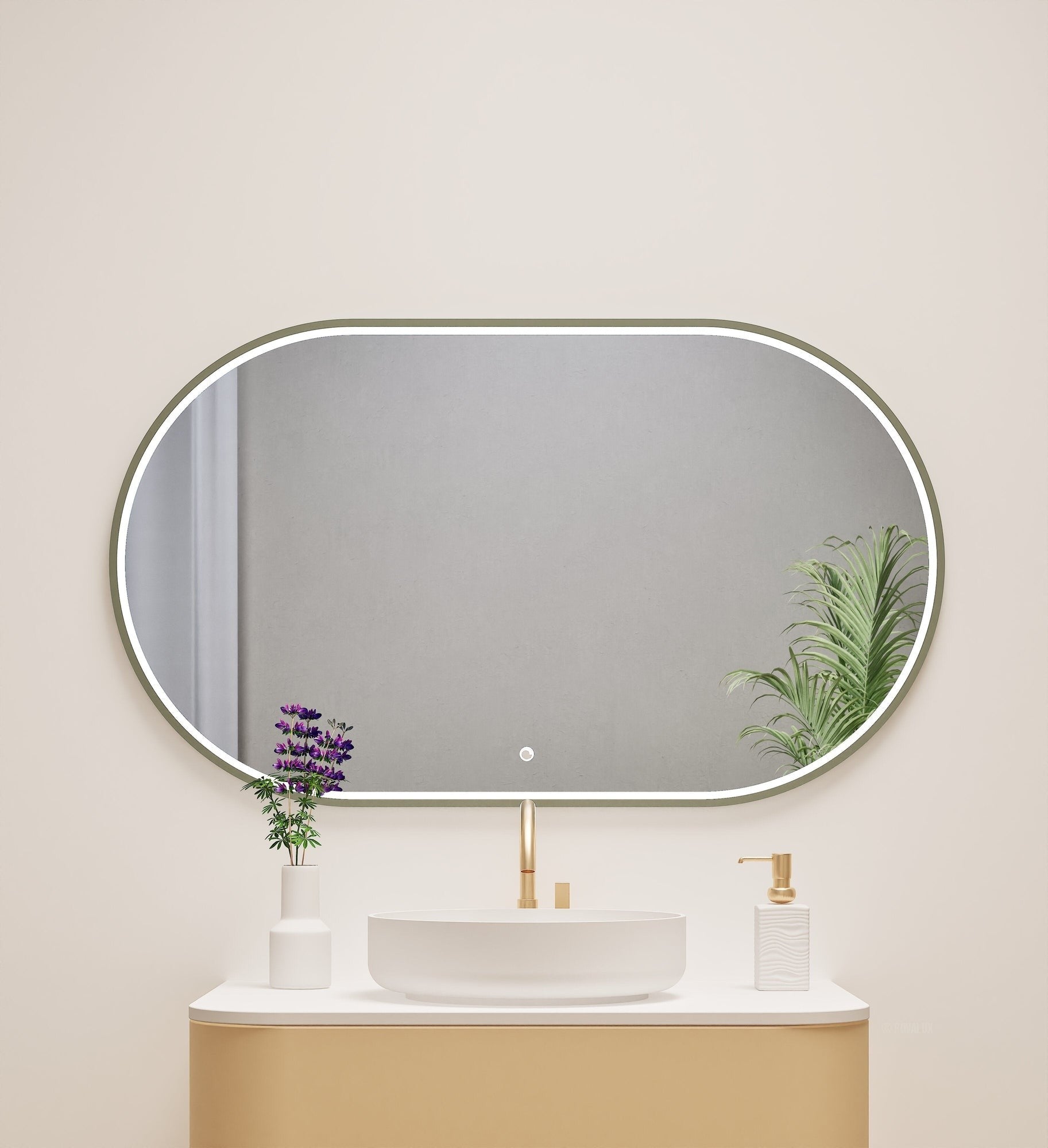 Serenia Ova Mirror with Integrated LED Lighting - ROVALUX