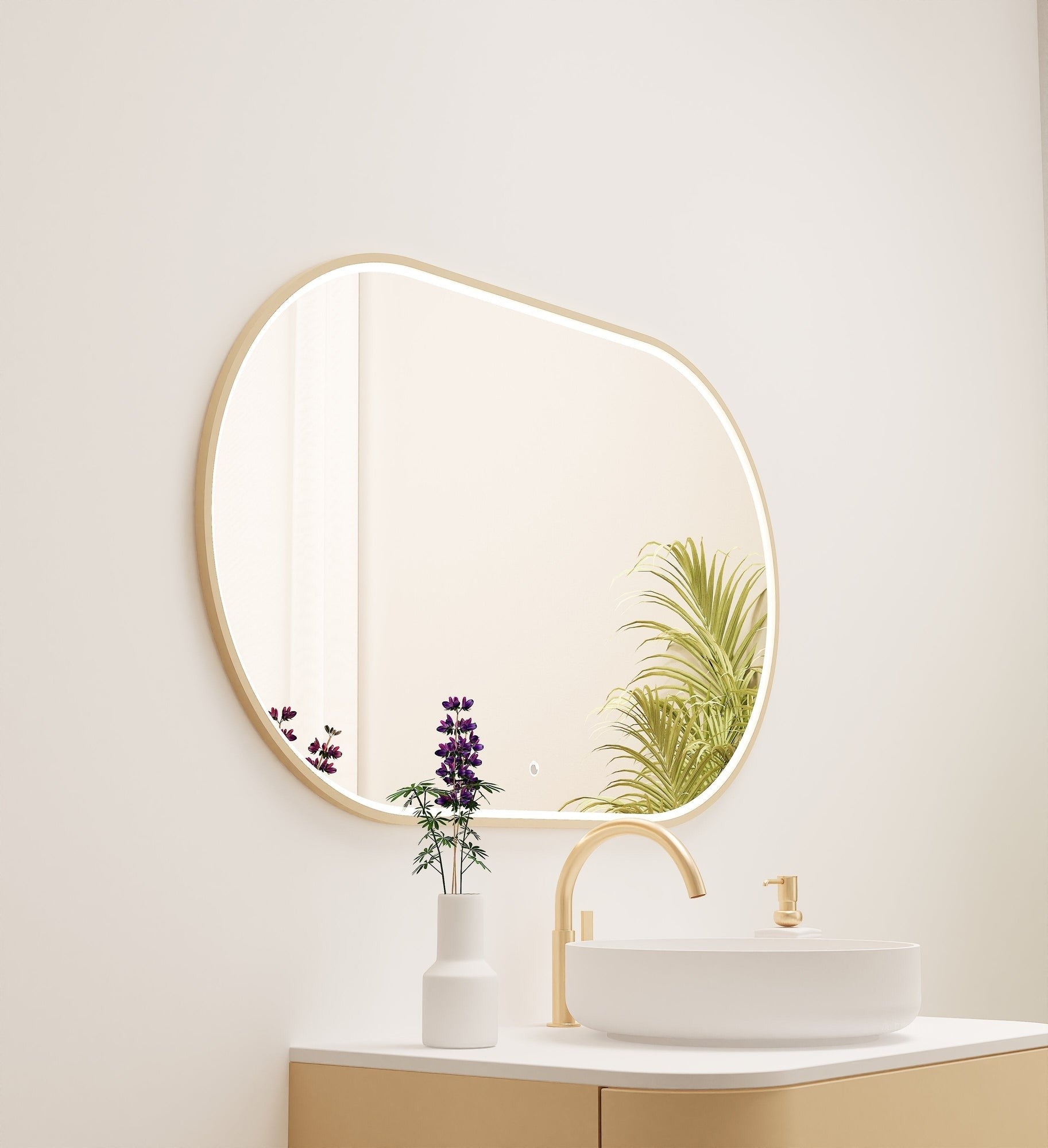 Serenia Ova Mirror with Integrated LED Lighting - ROVALUX