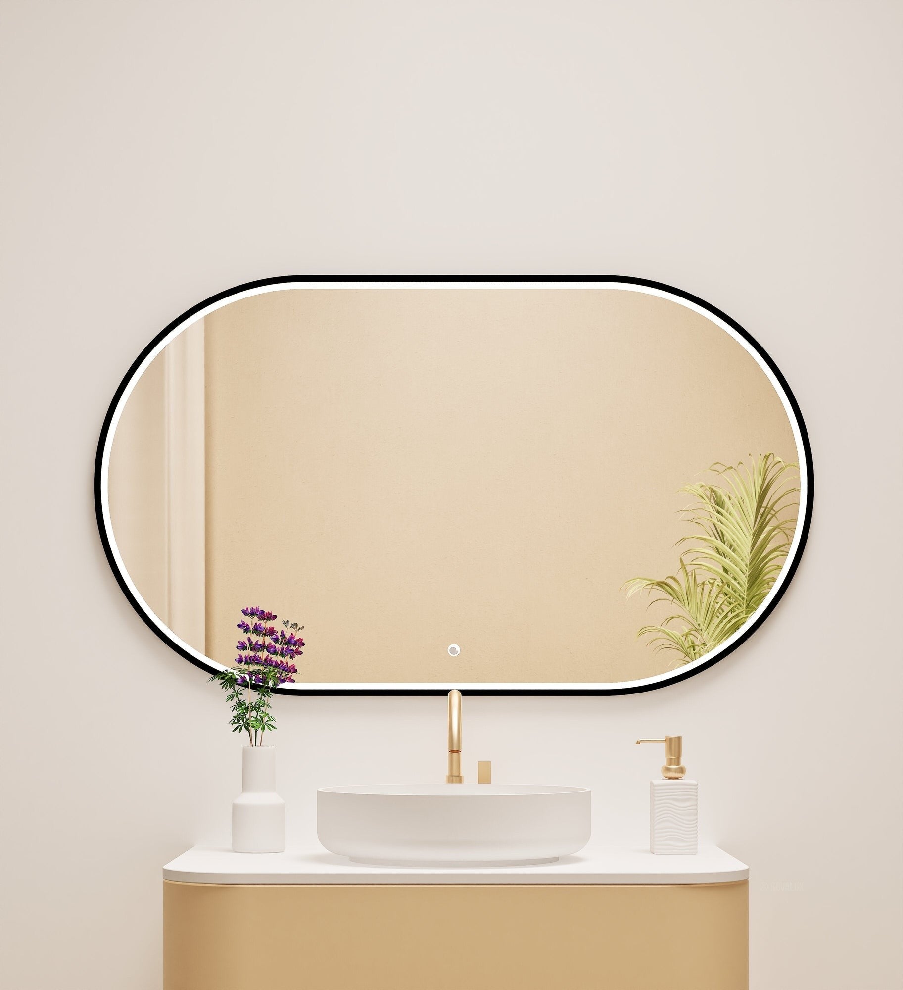 Serenia Ova Mirror with Integrated LED Lighting - ROVALUX
