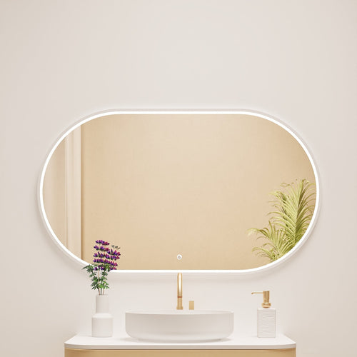 Serenia Ova Mirror with Integrated LED Lighting - ROVALUX
