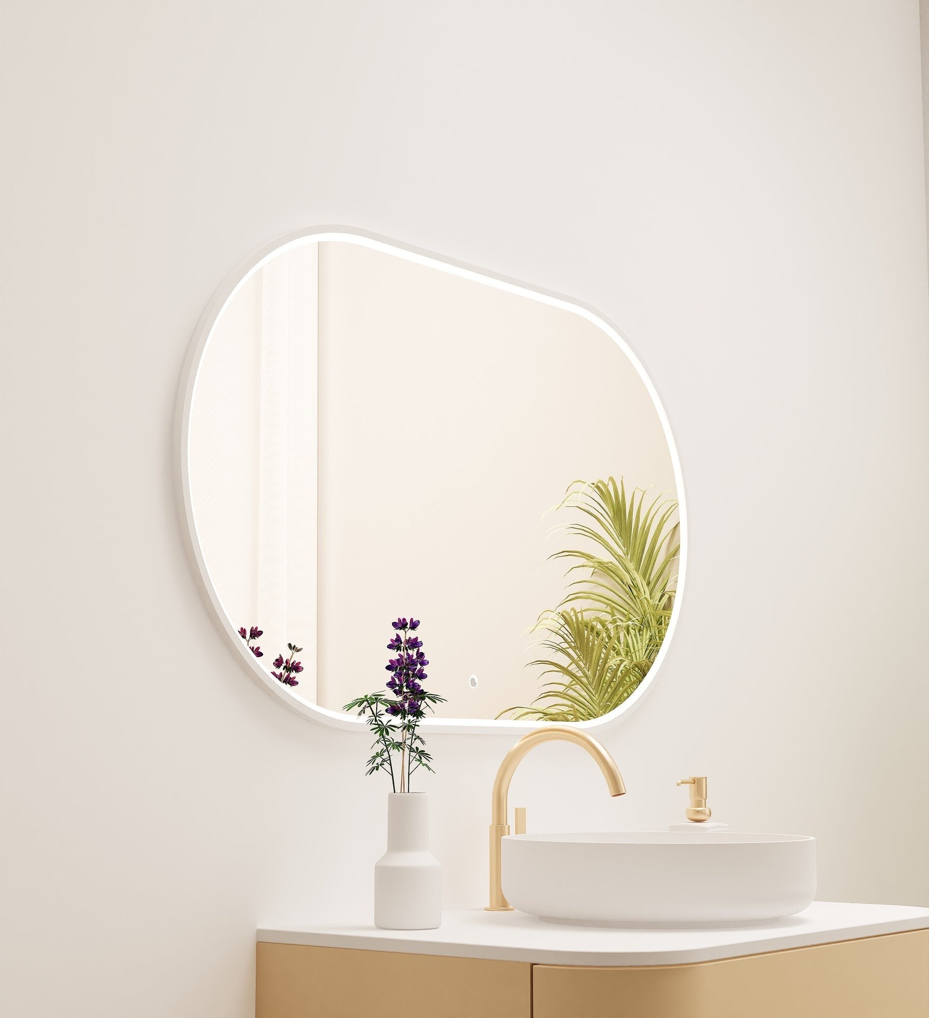 Serenia Ova Mirror with Integrated LED Lighting - ROVALUX