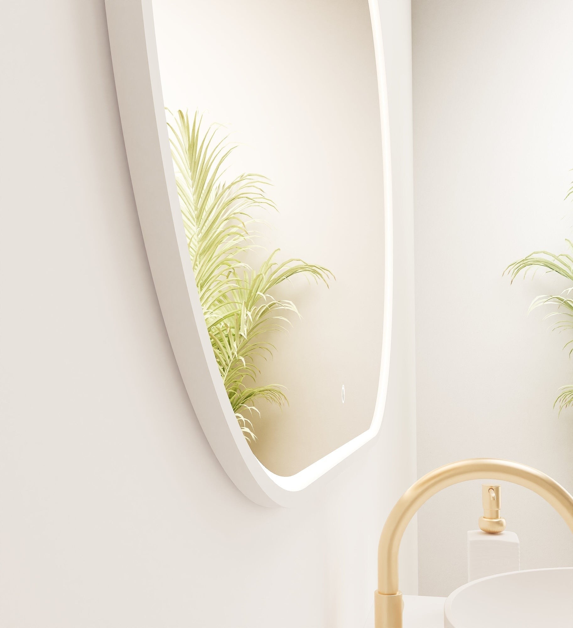 Serenia Ova Mirror with Integrated LED Lighting - ROVALUX
