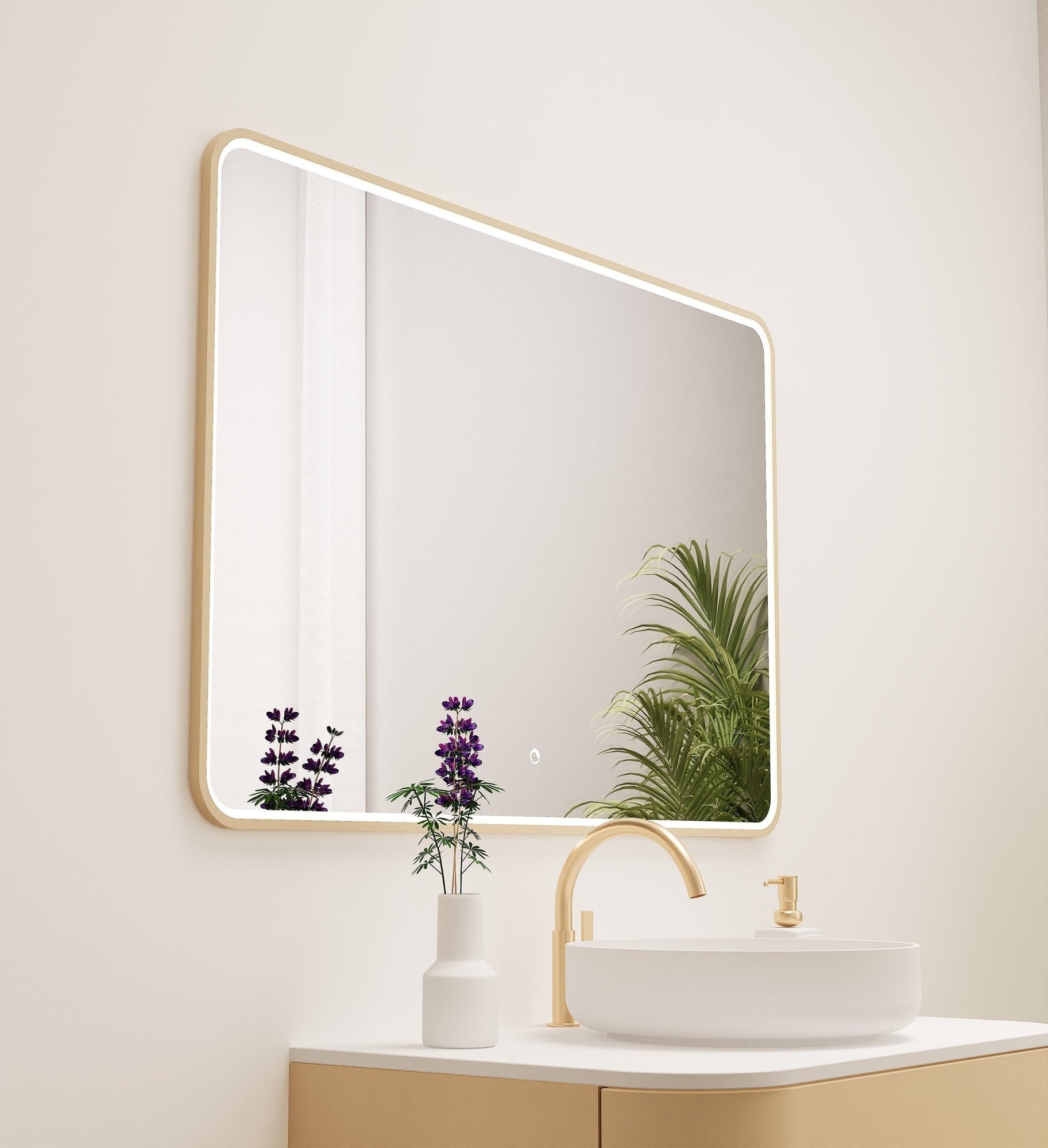 Serenia RECTO Mirror with Integrated LED Lighting - ROVALUX