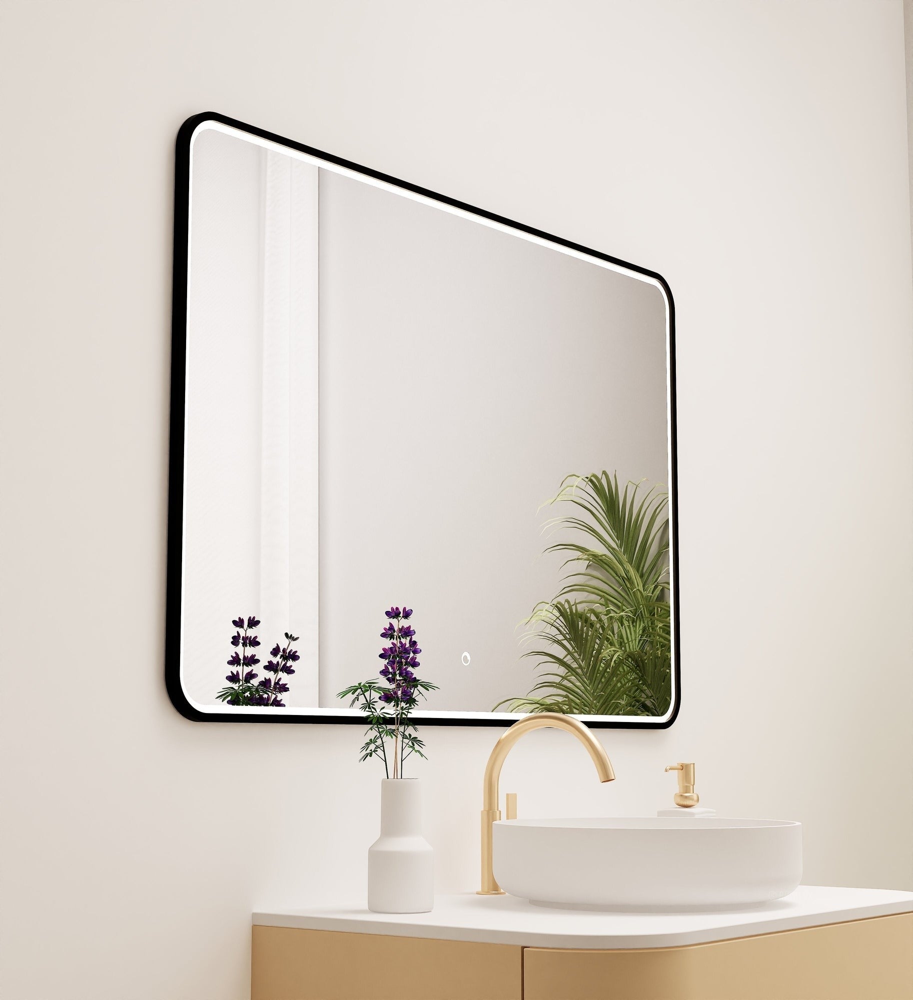 Serenia RECTO Mirror with Integrated LED Lighting - ROVALUX