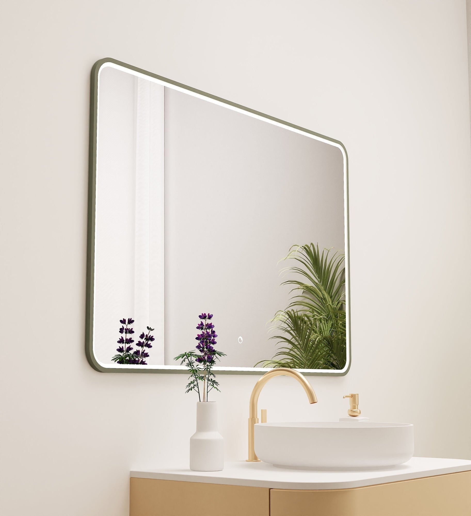 Serenia RECTO Mirror with Integrated LED Lighting - ROVALUX