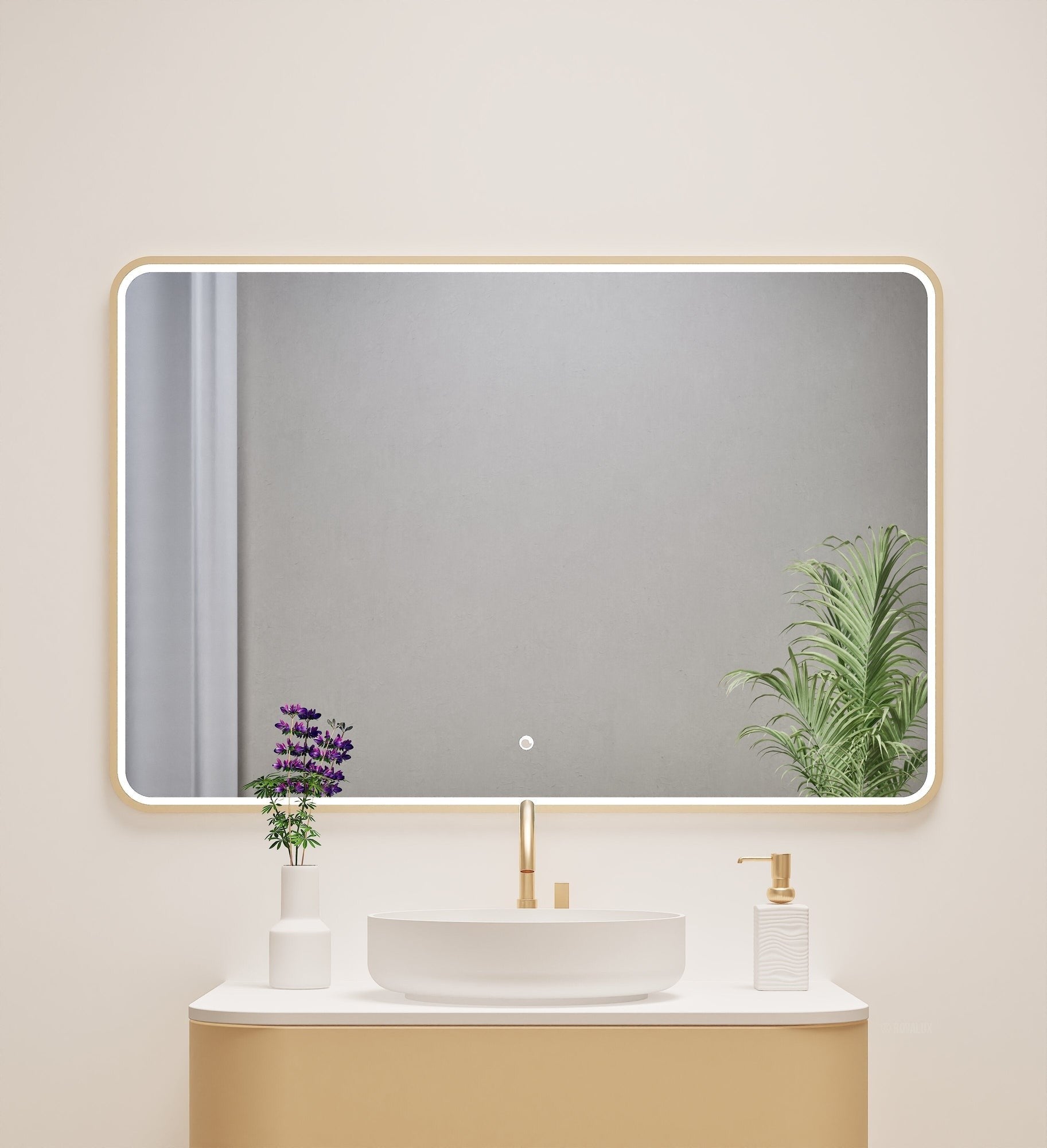 Serenia RECTO Mirror with Integrated LED Lighting - ROVALUX