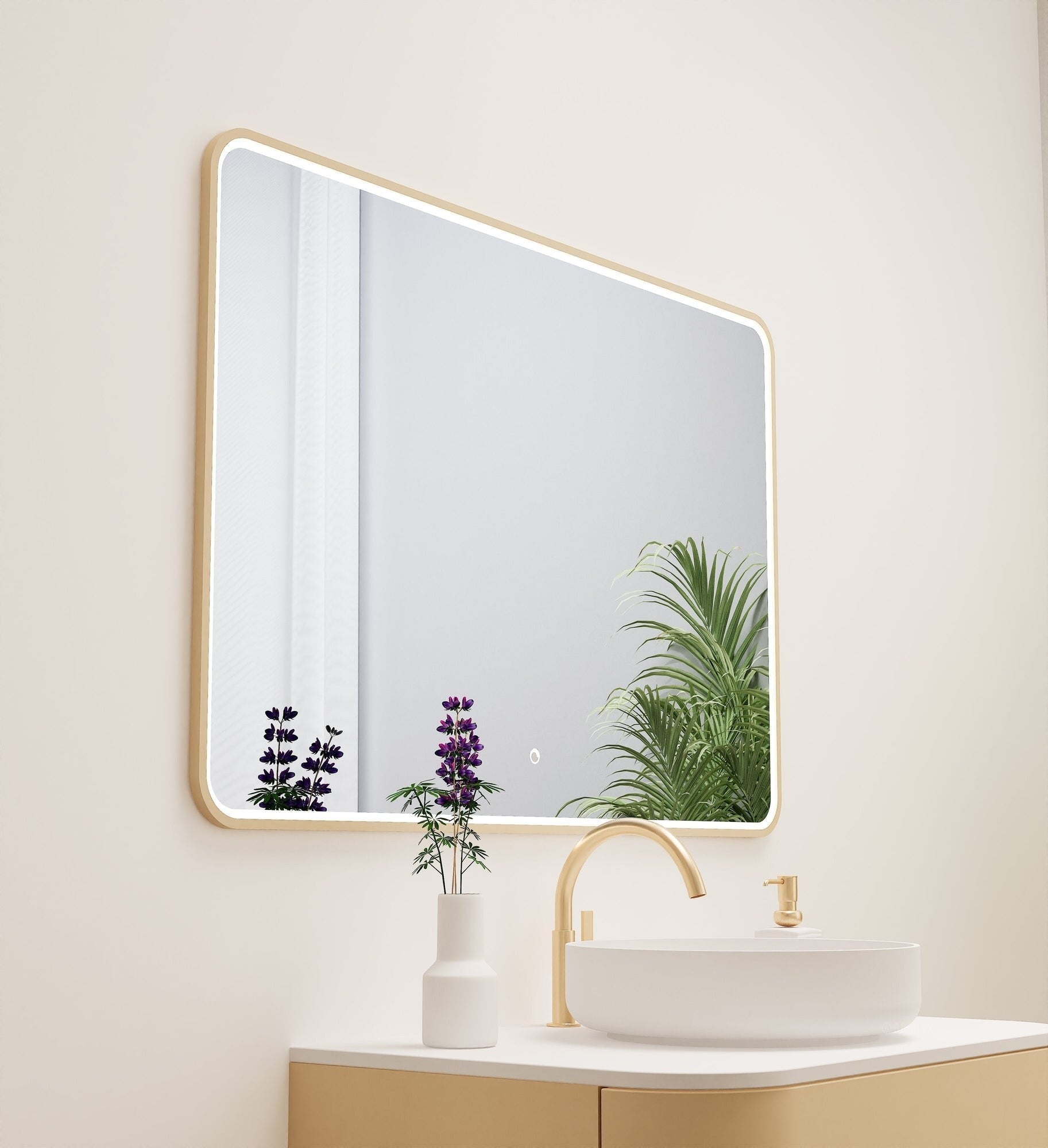 Serenia RECTO Mirror with Integrated LED Lighting - ROVALUX