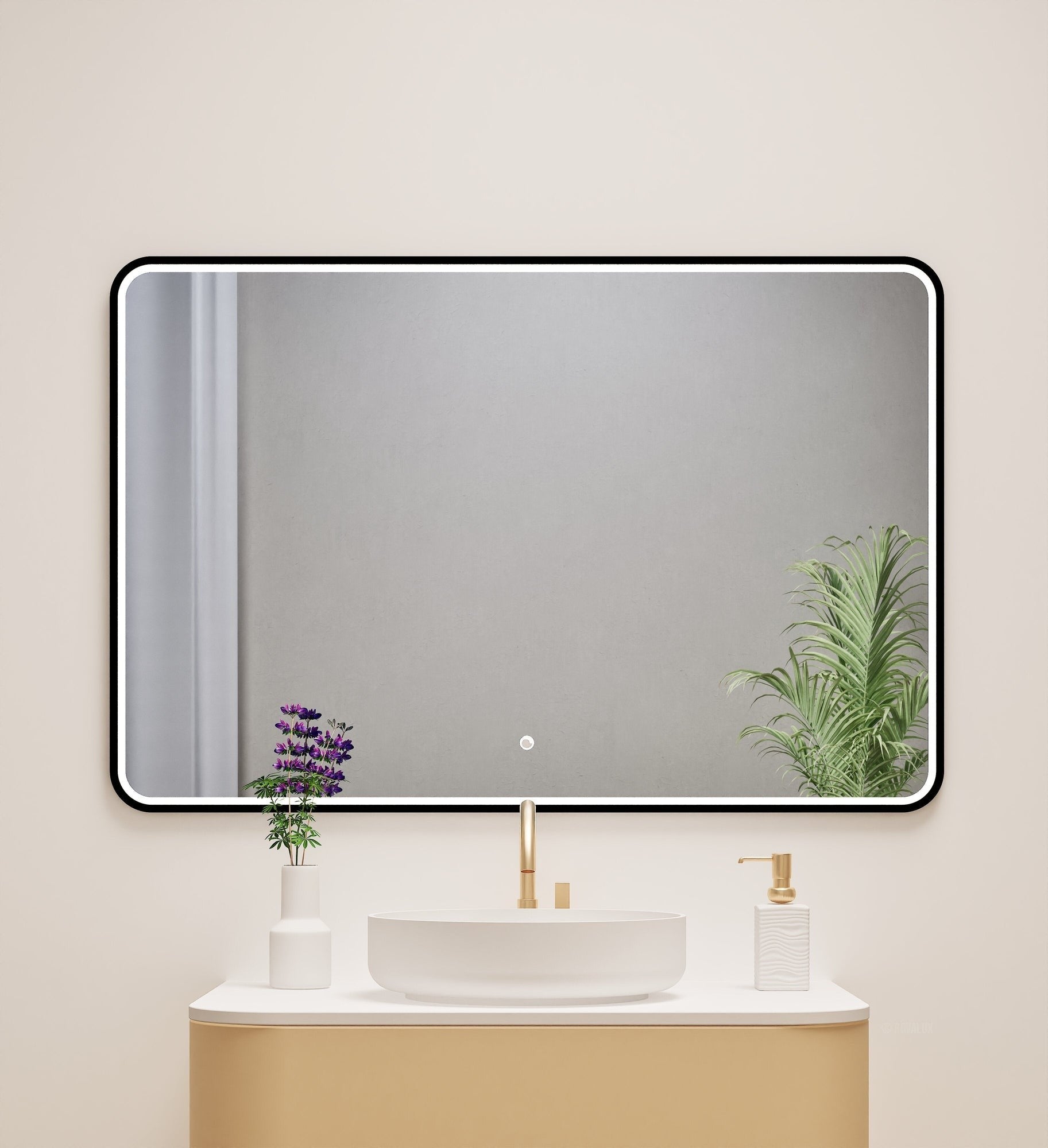 Serenia RECTO Mirror with Integrated LED Lighting - ROVALUX