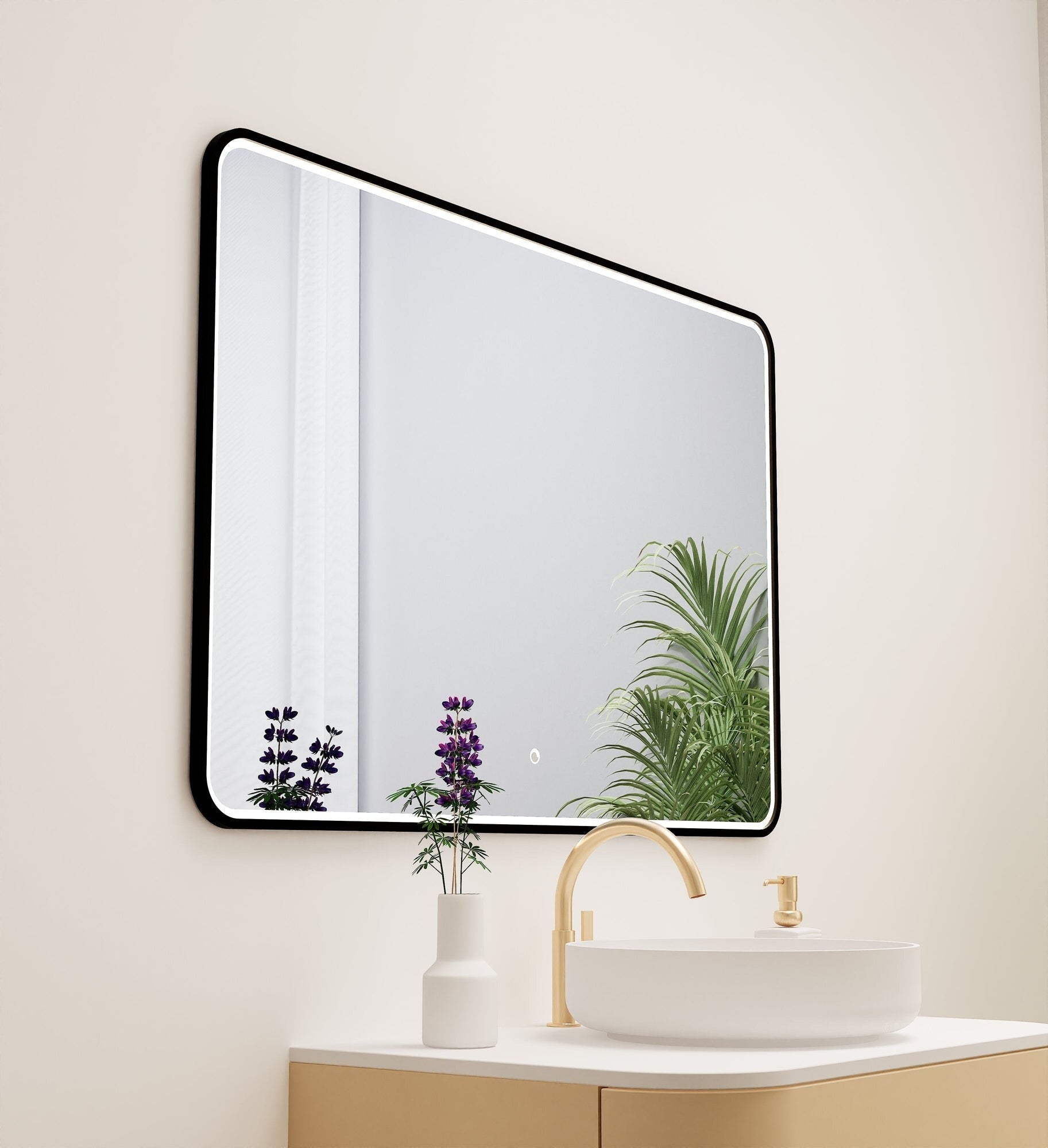 Serenia RECTO Mirror with Integrated LED Lighting - ROVALUX