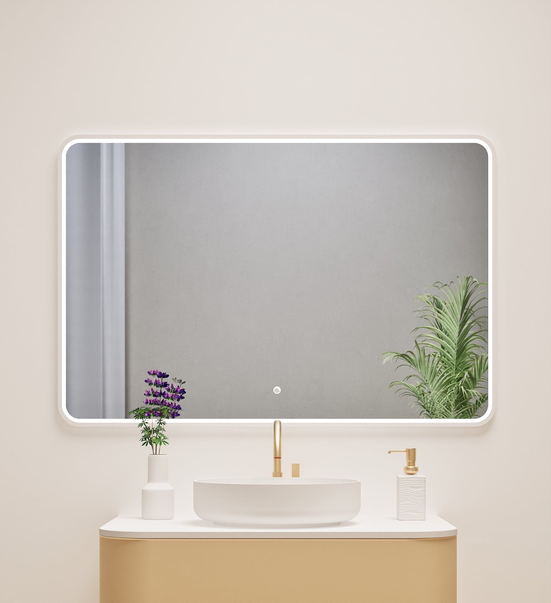 Serenia RECTO Mirror with Integrated LED Lighting - ROVALUX