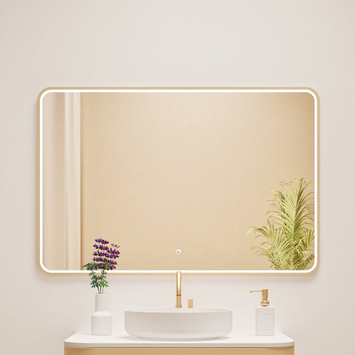 Serenia RECTO Mirror with Integrated LED Lighting - ROVALUX
