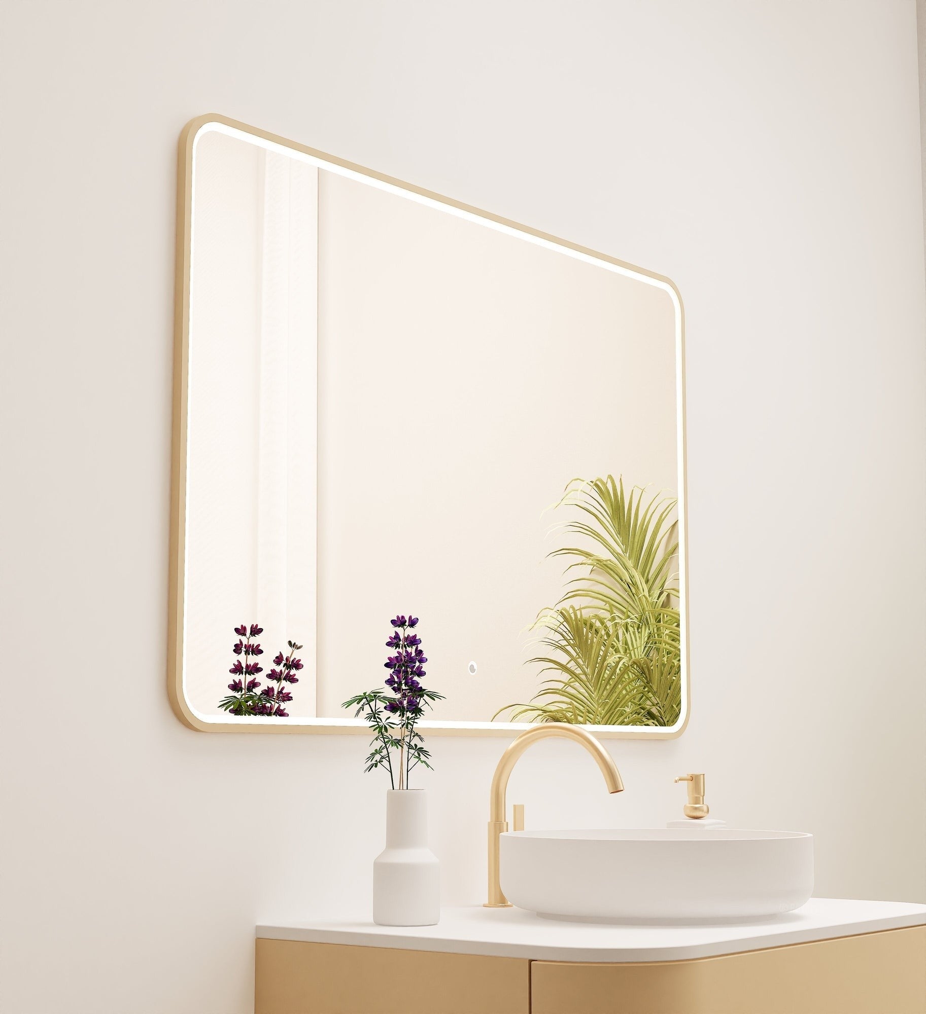 Serenia RECTO Mirror with Integrated LED Lighting - ROVALUX