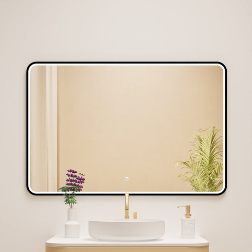 Serenia RECTO Mirror with Integrated LED Lighting - ROVALUX