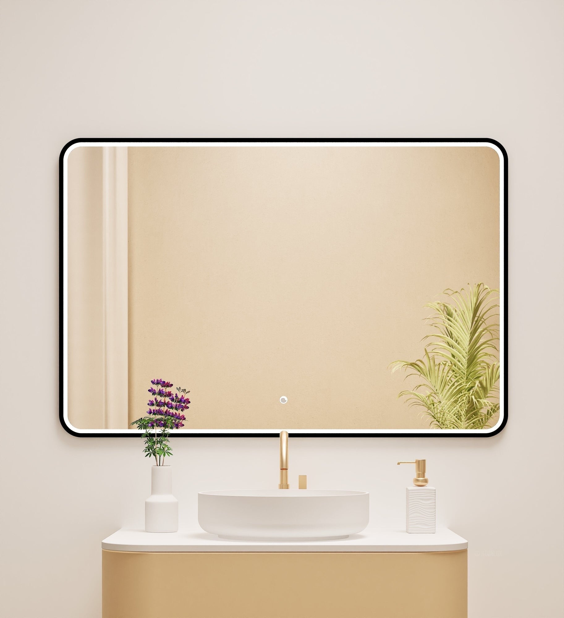 Serenia RECTO Mirror with Integrated LED Lighting - ROVALUX