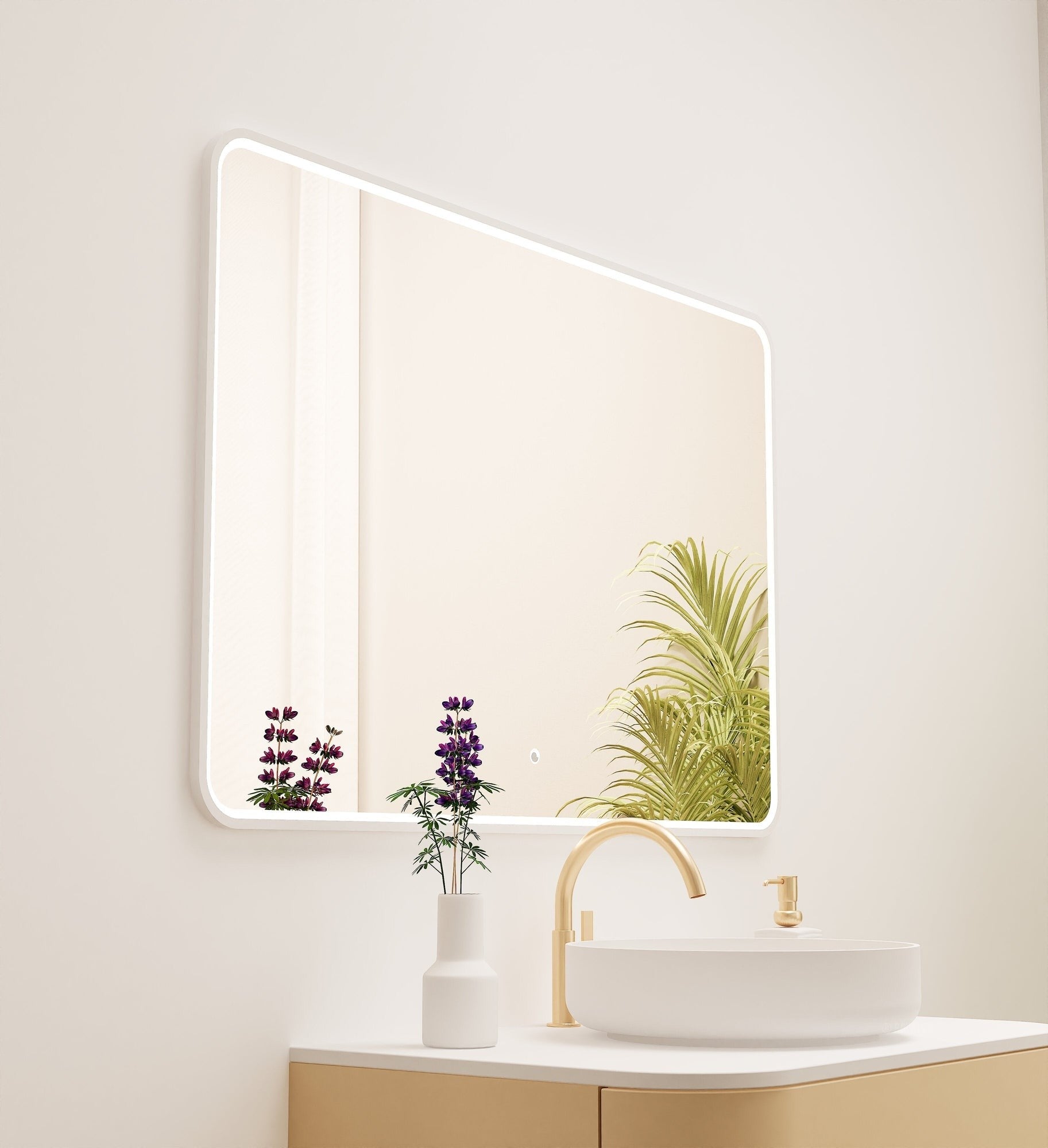 Serenia RECTO Mirror with Integrated LED Lighting - ROVALUX