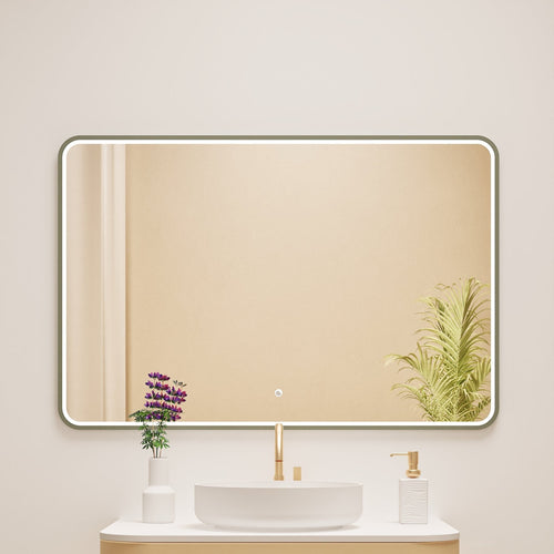 Serenia RECTO Mirror with Integrated LED Lighting - ROVALUX