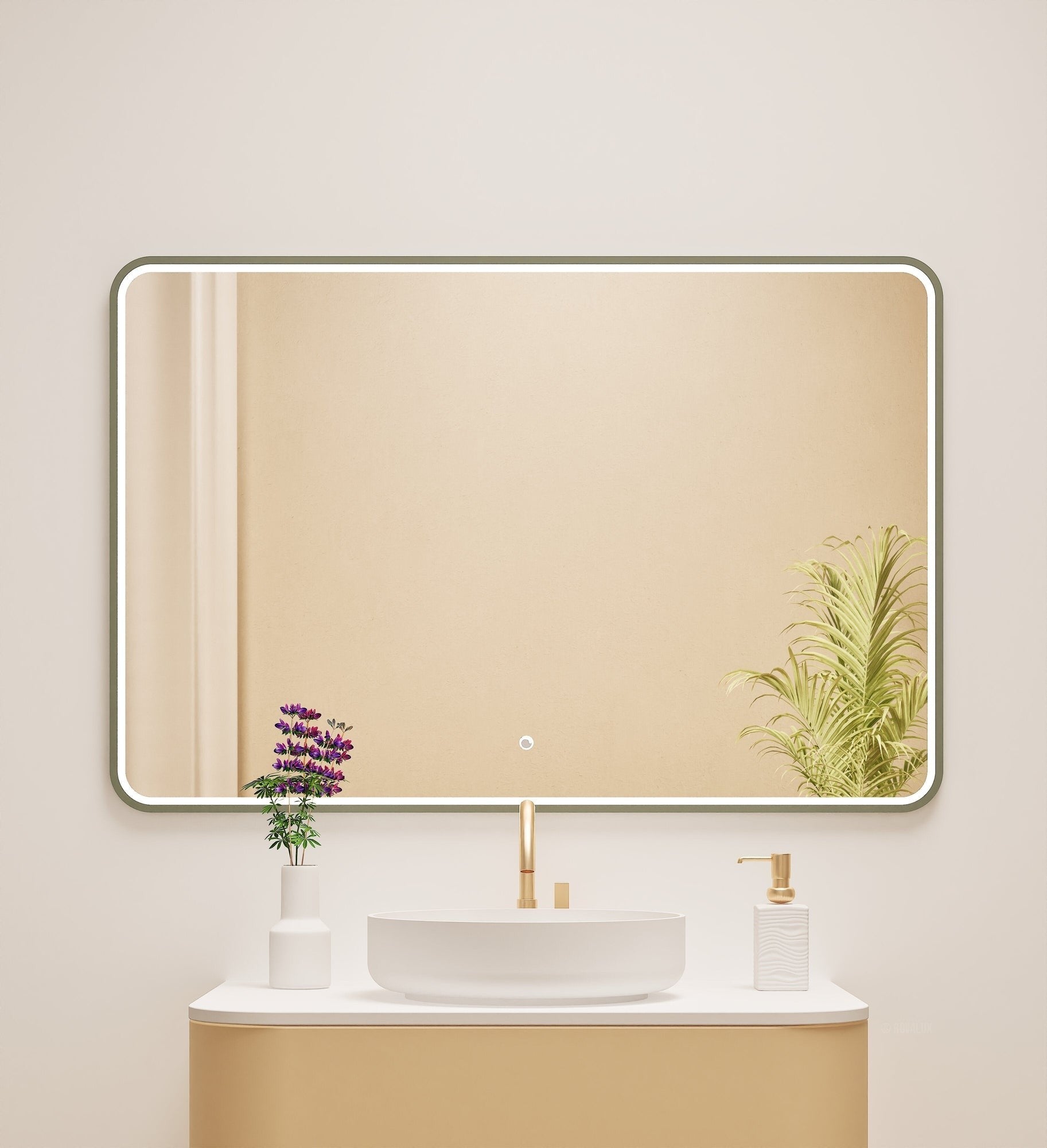 Serenia RECTO Mirror with Integrated LED Lighting - ROVALUX
