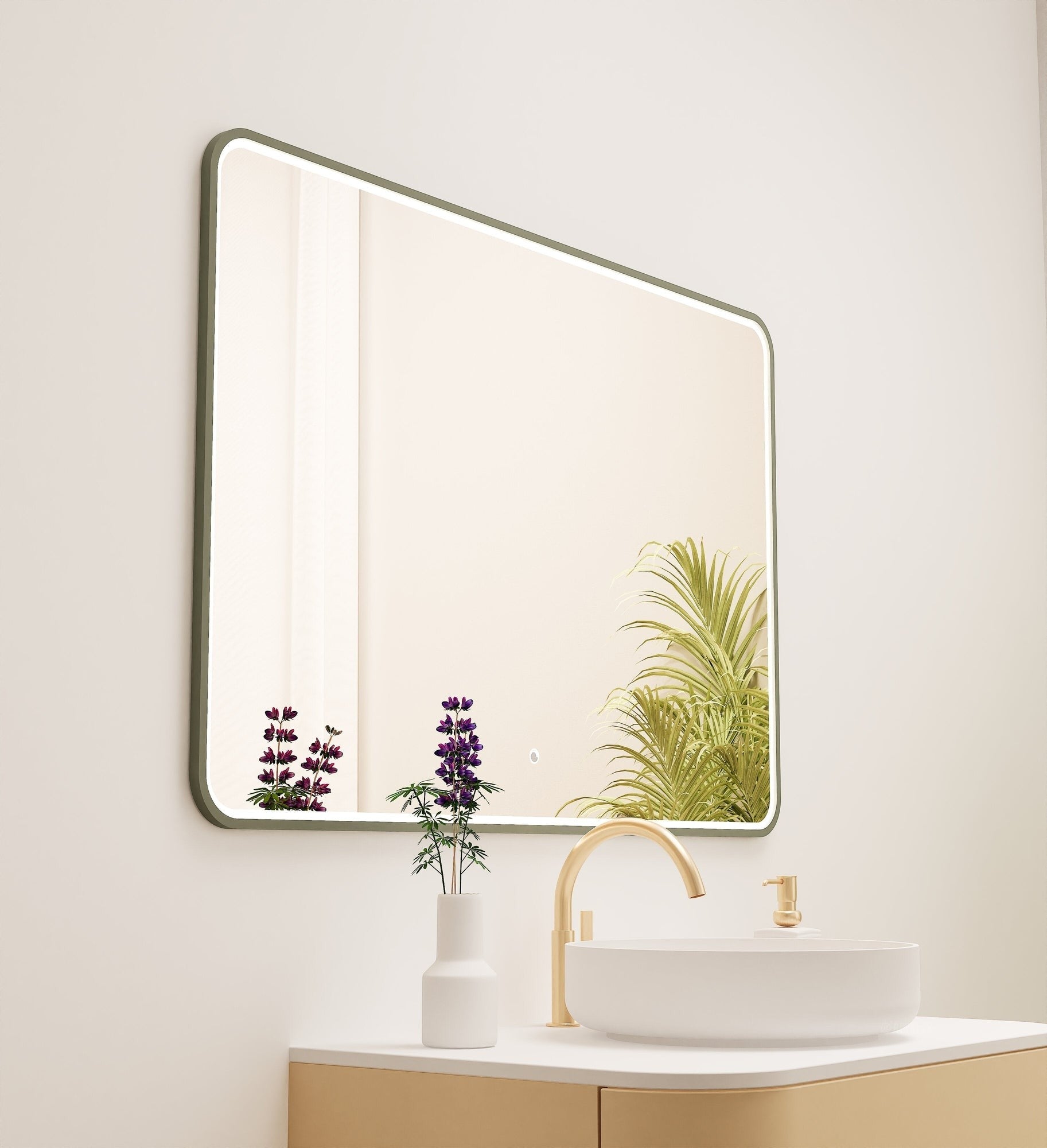 Serenia RECTO Mirror with Integrated LED Lighting - ROVALUX