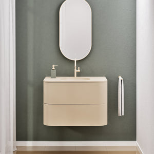 Serenia Flow Single Set - Corian® Sink & Countertop with 2 Drawers - ROVALUX