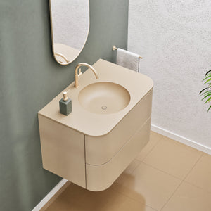 Serenia Flow Single Set - Corian® Sink & Countertop with 2 Drawers - ROVALUX
