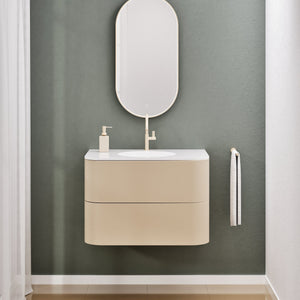 Serenia Flow Single Set - Corian® Sink & Countertop with 2 Drawers - ROVALUX