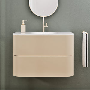 Serenia Flow Single Set - Corian® Sink & Countertop with 2 Drawers - ROVALUX