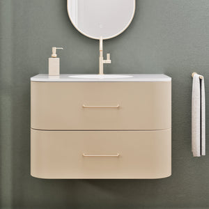 Serenia Flow Single Set - Corian® Sink & Countertop with 2 Drawers - ROVALUX