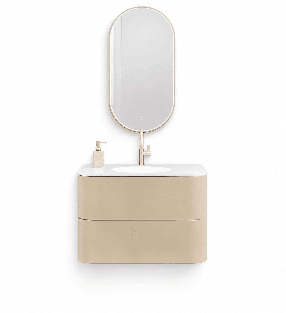 Serenia – Corian® Integrated Basin Unit with 2 Drawers - ROVALUX