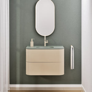 Serenia Flow Single Set - Corian® Sink & Countertop with 2 Drawers - ROVALUX