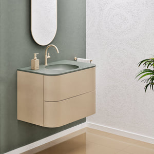 Serenia Flow Single Set - Corian® Sink & Countertop with 2 Drawers - ROVALUX