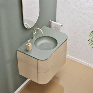Serenia Flow Single Set - Corian® Sink & Countertop with 2 Drawers - ROVALUX