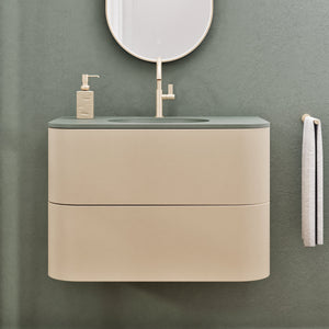 Serenia Flow Single Set - Corian® Sink & Countertop with 2 Drawers - ROVALUX