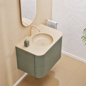 Serenia Flow Single Set - Corian® Sink & Countertop with 2 Drawers - ROVALUX