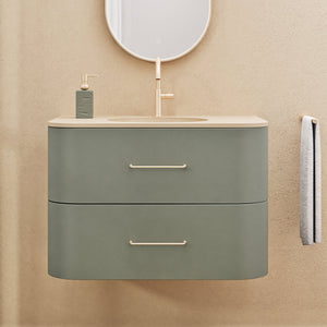 Serenia Flow Single Set - Corian® Sink & Countertop with 2 Drawers - ROVALUX