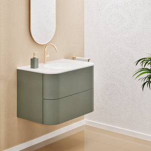 Serenia Flow Single Set - Corian® Sink & Countertop with 2 Drawers - ROVALUX