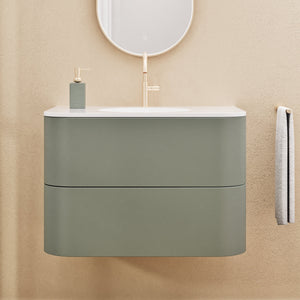 Serenia Flow Single Set - Corian® Sink & Countertop with 2 Drawers - ROVALUX
