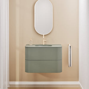 Serenia Flow Single Set - Corian® Sink & Countertop with 2 Drawers - ROVALUX