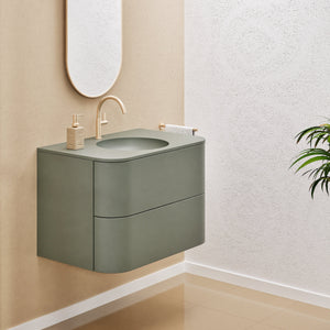 Serenia Flow Single Set - Corian® Sink & Countertop with 2 Drawers - ROVALUX