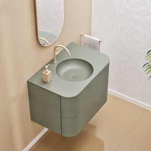 Serenia Flow Single Set - Corian® Sink & Countertop with 2 Drawers - ROVALUX