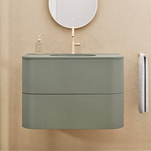 Serenia Flow Single Set - Corian® Sink & Countertop with 2 Drawers - ROVALUX